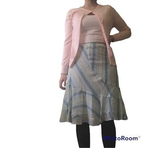 Vintage DKNY Pastel Ruffle Skirt Size 8, 32” waist